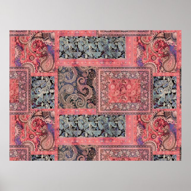 Poster amante de fundo abstrato digital design colorido (Frente)