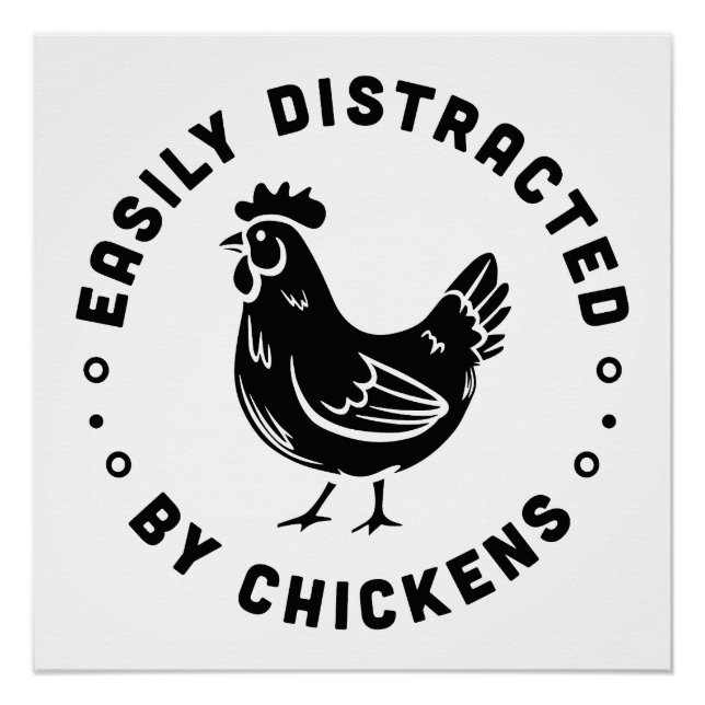 Póster Amante de galinha citações engraçadas da fazenda r (Frente)