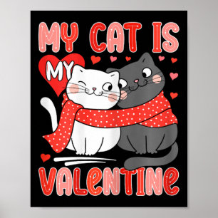 Poster Amante de Gato Fofo Meu Meu Gato é o Meu Namorado