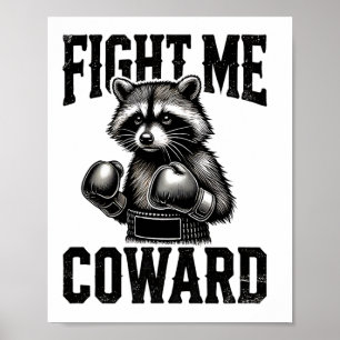 Poster Amante de Guaxinim Engraçado Lutar Boxe Comigo Cov