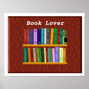 Póster Amante de livro