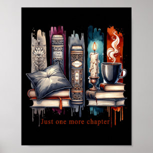 Poster Amante de Livros, Só Mais Um Capítulo Presente Div