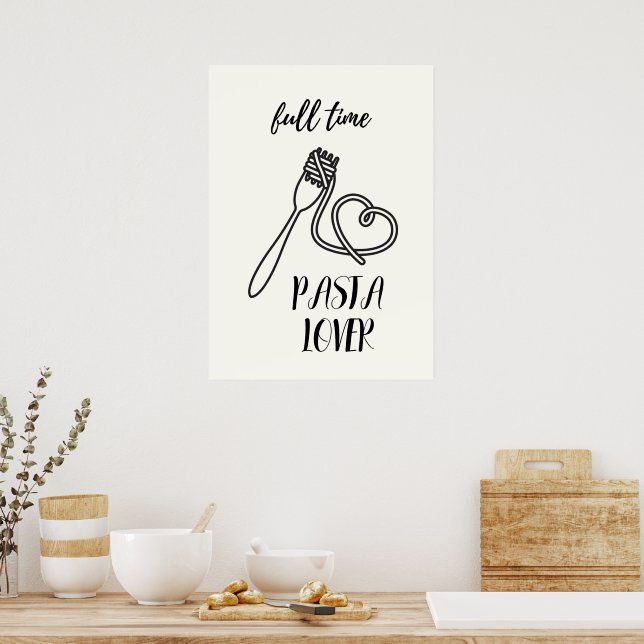 Poster amante de massas de cheio (Cozinha)