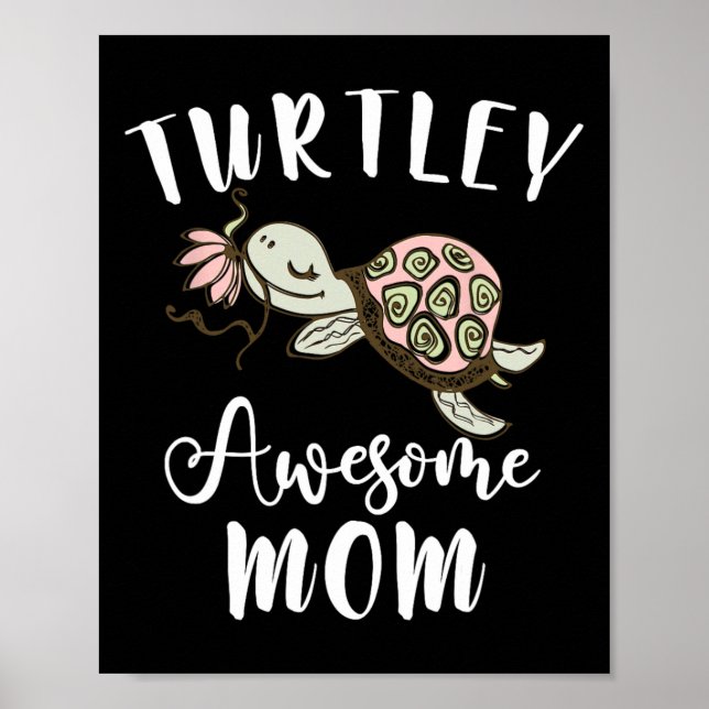 Poster Amante de os animais Oceano Mãe Dia de as mães Dot (Frente)