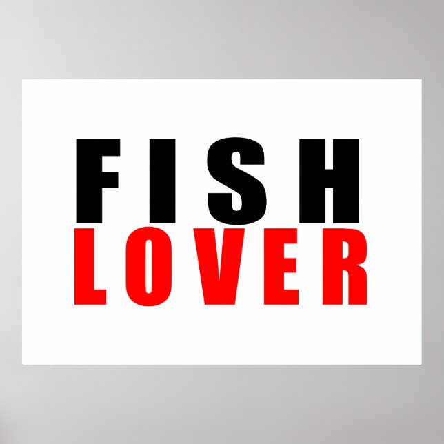 Poster Amante de peixe (Frente)