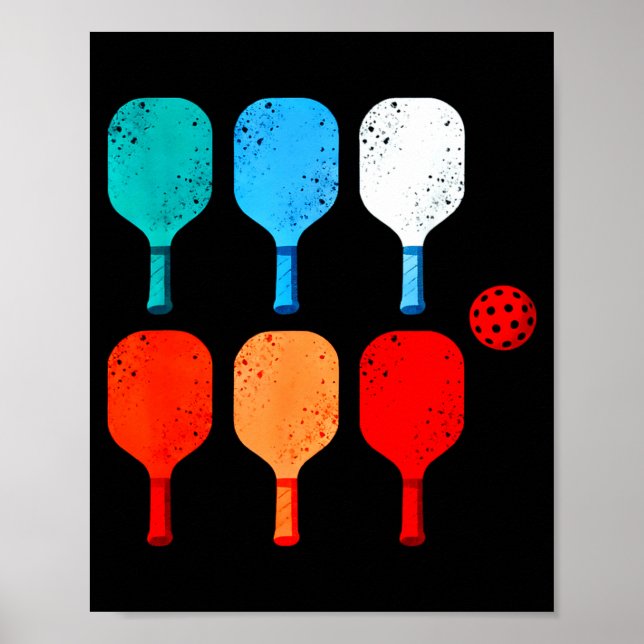 Poster amante de pickleball esporte de remo (Frente)