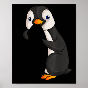 Poster Amante de Pinguim Crianças Menina Mulheres Homens 
