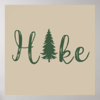 Amante de pinheiros com logotipo Hike