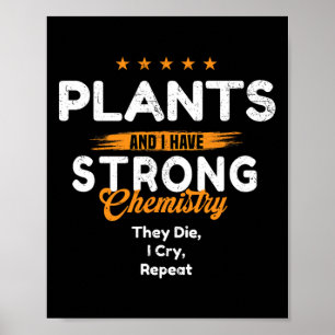 Poster Amante de Plantas Com Química Emocional ~ Dia dos