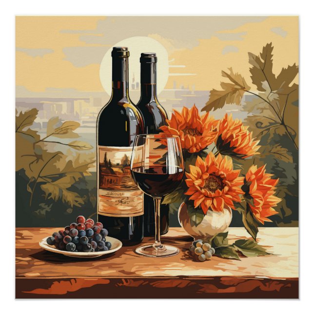 Póster Amante de Vinho (Frente)