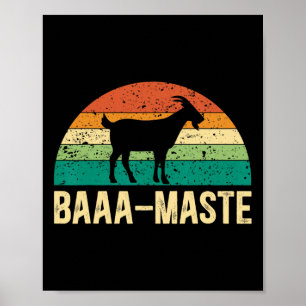 Poster Amante de Yoga Espiritual de Meditação Cabra Senho