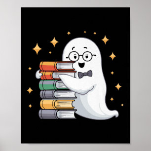 Poster Amante do Livro de Fantasmas do Halloween Professo