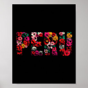 Poster Amante do Peru - Suvenir Floral de Férias Peruanas