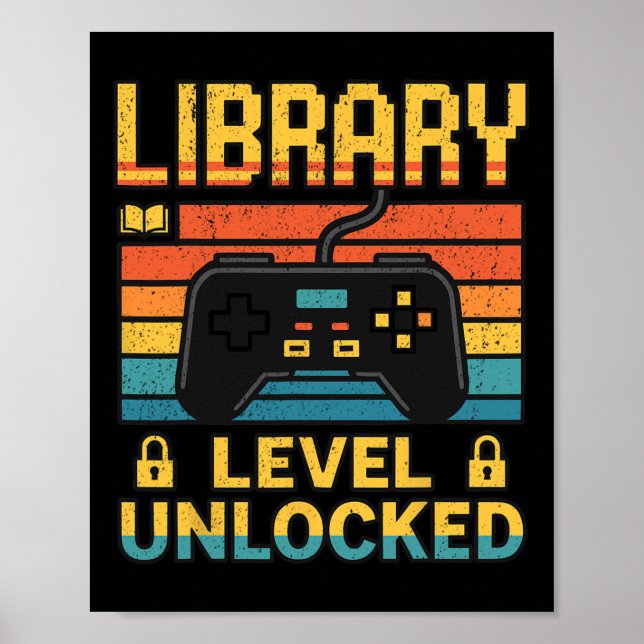 Poster Amantes da Biblioteca Professores Vídeo Game Diver (Frente)