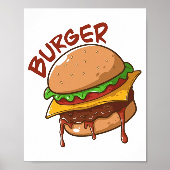 Poster Amantes de Burger (Frente)