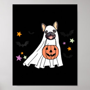 Poster Amantes de Cachorro Bulldog Francês Preto Feminino