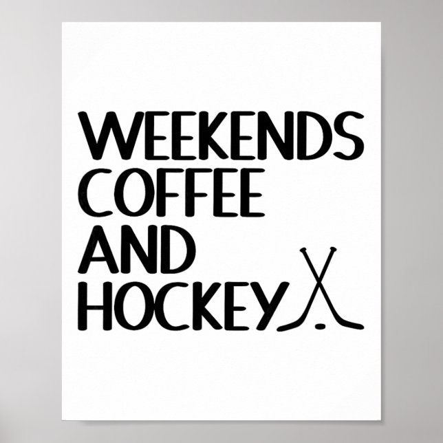 Poster Amantes de Café e Hockey de Fim de Semana  (Frente)