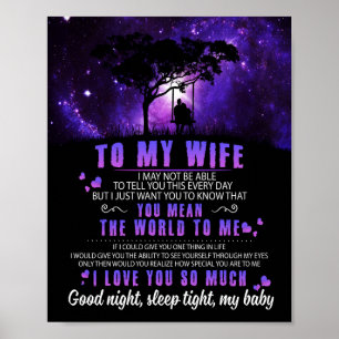 Poster Amantes de Esposa   À Minha Esposa Eu Te Amo Tanto