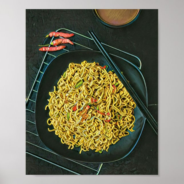 Poster Amantes de Foodie Japoneses (Frente)