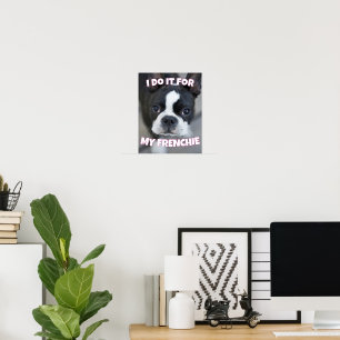 Poster Amantes de Frenchie Bulldog Francês Mãe Pai Animai