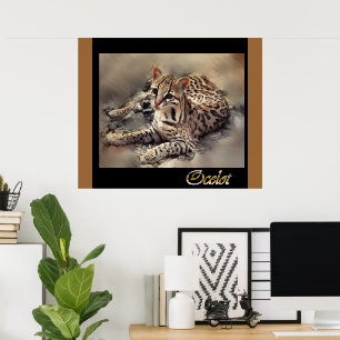 Poster Amantes de Gato Selvagem de Ocelot