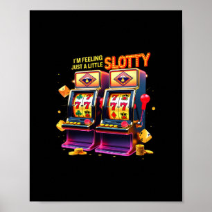 Poster Amantes de Jogos de Azar de Las Vegas Máquina Caça