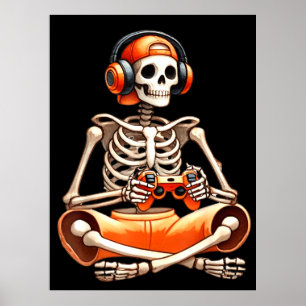 Poster Amantes de jogos de vídeo para jogadores de Skelet