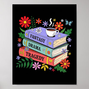 Poster Amantes de Livros Fantasia Drama Tragédia Sutil 86