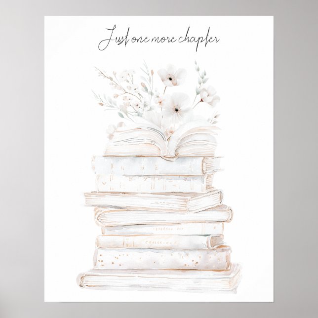 Poster Amantes de Livros Só Mais Um Capítulo  (Frente)