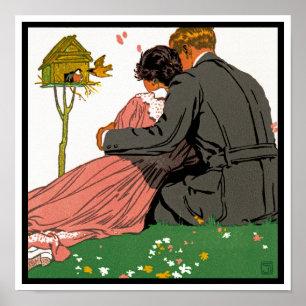 Póster Amantes elegantes