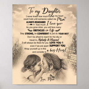 Poster Amantes Filhos  À Minha Filha Amor Mãe