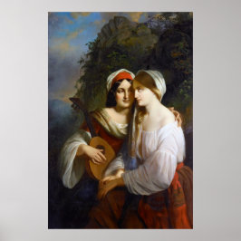 Poster Amantes lésbicas no renascimento italiano