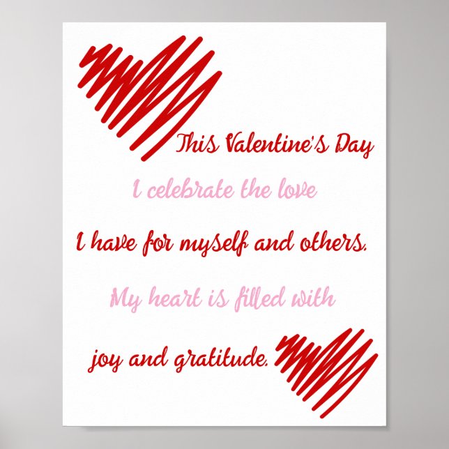 Poster Amar Alegria E Gratidão (Frente)