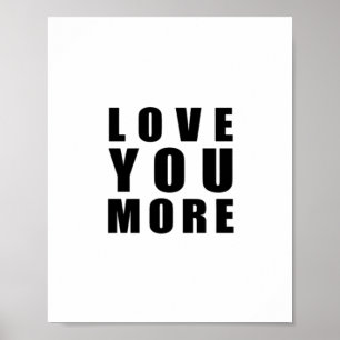 Poster Amar Você Mais Design Mínimo Uplificador
