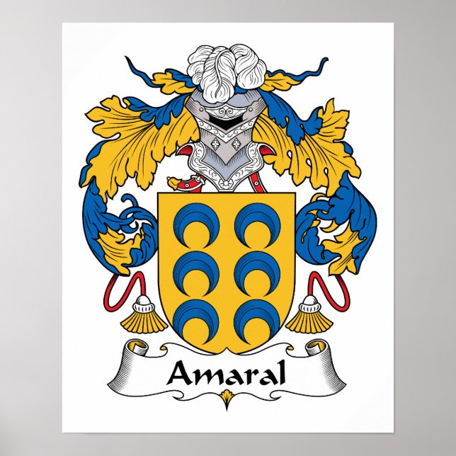 Póster Amaral Family Crest (Frente)