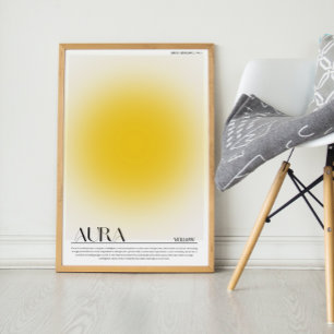 Poster Amarelo Aura. Aura Wall Art