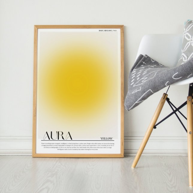 Poster Amarelo Aura. Aura Wall Art (Criador carregado)