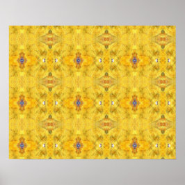 Poster Amarelo Azul em Execução