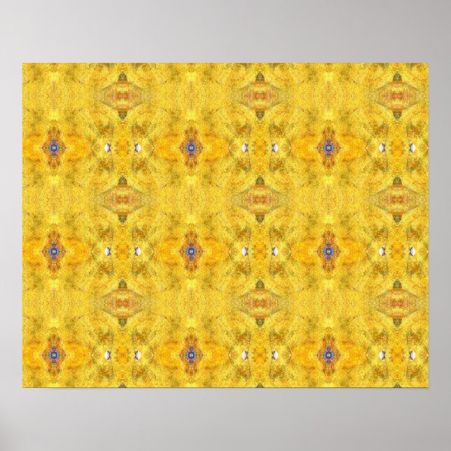 Poster Amarelo Azul em Execução (Frente)