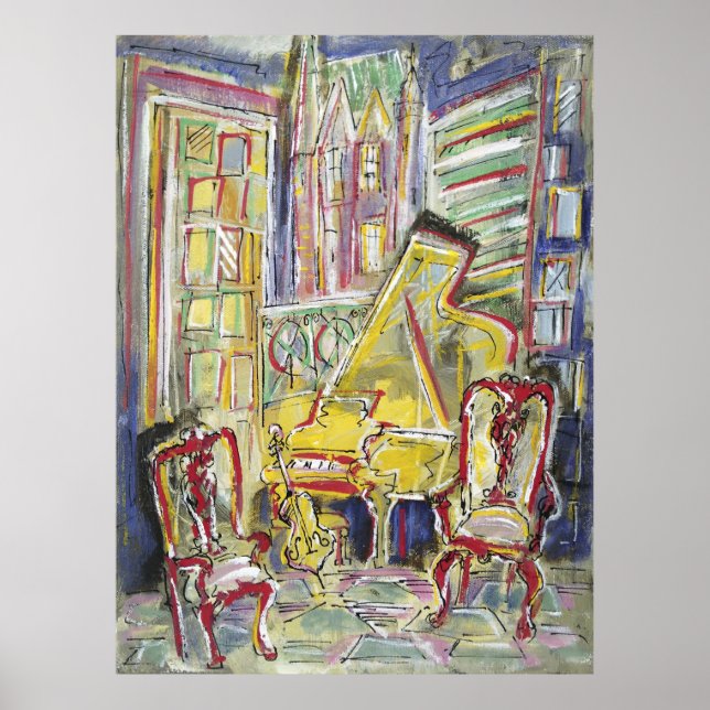 Poster Amarelo, Cello, Mellow (Frente)