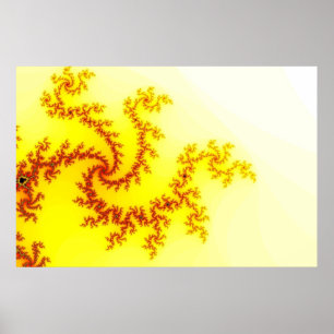Poster amarelo do dragão