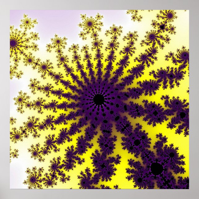 Poster Amarelo e Roxo (Frente)