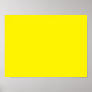 Poster Amarelo fluorescente