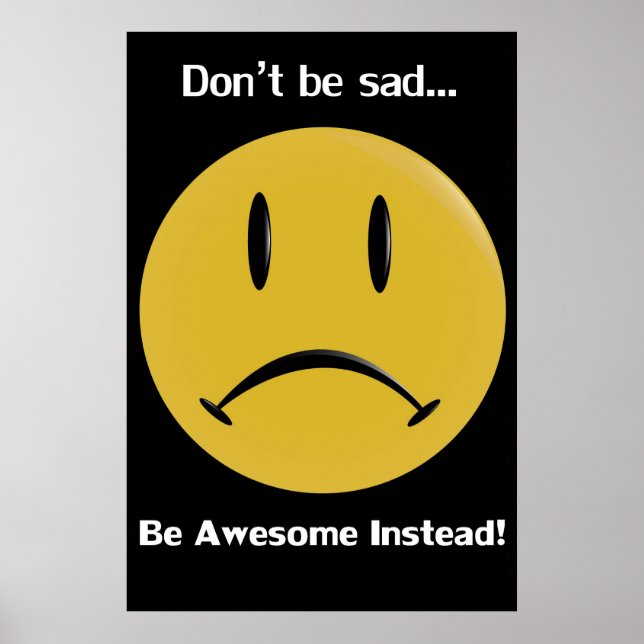 Póster Amarelo Frowny (Frente)