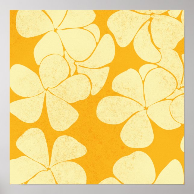 Poster Amarelo na plumeria amarela 2 (Frente)