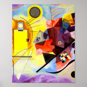 Poster Amarelo Vermelho Azul por Vassily Kandinsky