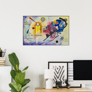 Poster Amarelo, Vermelho, Azul por Wassily Kandinsky