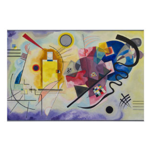 Póster Amarelo-Vermelho-Azul por Wassily Kandinsky