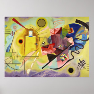 Poster Amarelo-Vermelho-Azul por Wassily Kandinsky