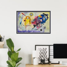 Amarelo, Vermelho, Azul por Wassily Kandinsky